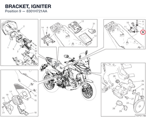 BRACKET, IGNITER 8301H721AA diagram position