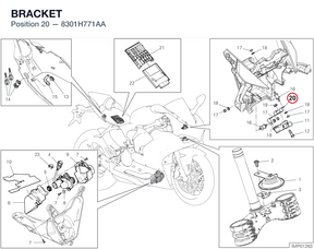 BRACKET 8301H771AA diagram position