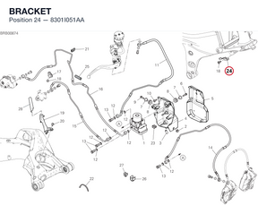 BRACKET 8301I051AA diagram position