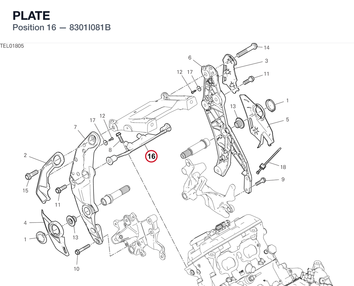 PLATE 8301I081B diagram position