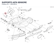 SUPPORTO ASTA SENSORE 8301I091A diagram position