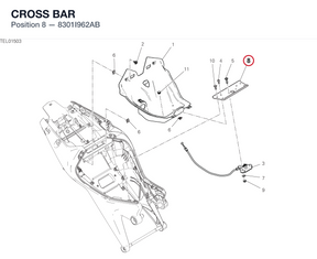 CROSS BAR 8301I962AB diagram position