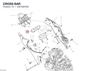 CROSS BAR 8301I981BA diagram position