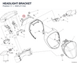 HEADLIGHT BRACKET 8301J111AA diagram position