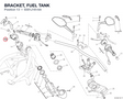 BRACKET, FUEL TANK 8301J161AA diagram position