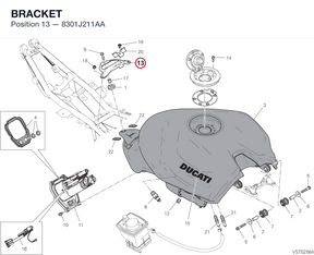 BRACKET 8301J211AA diagram position