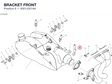 BRACKET FRONT 8301J321AA diagram position