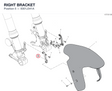 RIGHT BRACKET 8301J341A diagram position