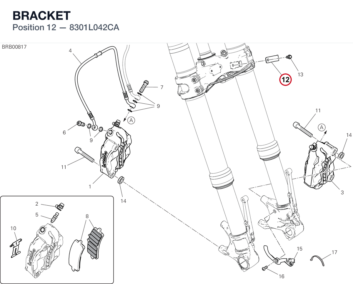 BRACKET 8301L042CA diagram position