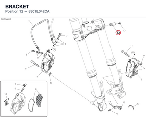 BRACKET 8301L042CA diagram position
