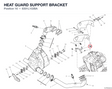HEAT GUARD SUPPORT BRACKET 8301L102BA diagram position