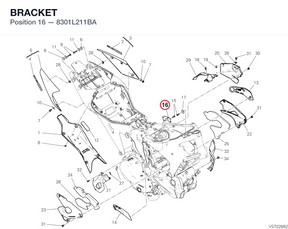 BRACKET 8301L211BA diagram position
