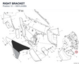 RIGHT BRACKET 8301L242BA diagram position