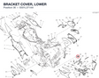 BRACKET COVER, LOWER 8301L371AA diagram position