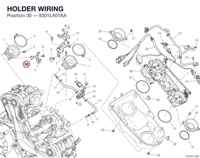 HOLDER WIRING 8301L401AA diagram position