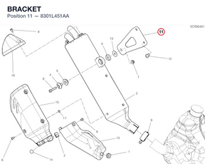 BRACKET 8301L451AA diagram position