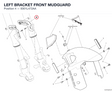 LEFT BRACKET FRONT MUDGUARD 8301L472AA diagram position