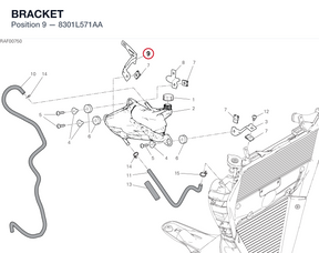 BRACKET 8301L571AA diagram position