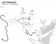 LEFT BRACKET 8301L581AA diagram position