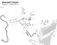 BRACKET FRONT 8301L591AA diagram position