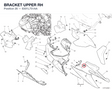 BRACKET UPPER RH 8301L751AA diagram position