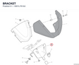 BRACKET 8301L781AA diagram position