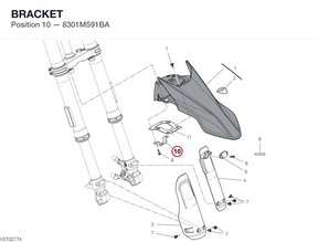 BRACKET 8301M591BA diagram position