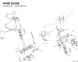 HOSE GUIDE 8301P601AA diagram position