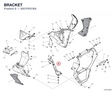 BRACKET 8301P631BA diagram position
