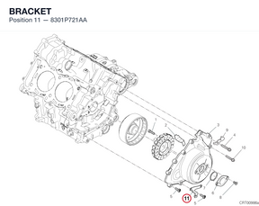 BRACKET 8301P721AA diagram position