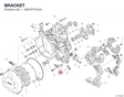 BRACKET 8301P731AA diagram position