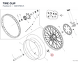 TIRE CLIP 8301P961A diagram position
