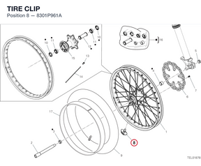 TIRE CLIP 8301P961A diagram position