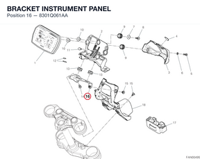 BRACKET INSTRUMENT PANEL 8301Q061AA diagram position