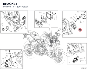 BRACKET 8301R082A diagram position