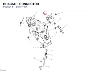 BRACKET, CONNECTOR 8301R101A diagram position