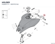 HOLDER 8301R121AA diagram position