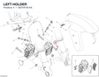 LEFT HOLDER 8301R181AA diagram position