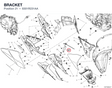 BRACKET 8301R231AA diagram position