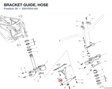 BRACKET GUIDE, HOSE 8301R241AA diagram position