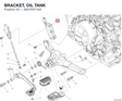 BRACKET, OIL TANK 8301R371AA diagram position