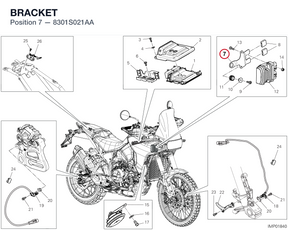 BRACKET 8301S021AA diagram position