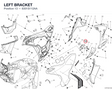 LEFT BRACKET 8301S112AA diagram position