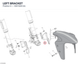LEFT BRACKET 8301S261AA diagram position