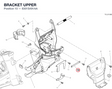 BRACKET UPPER 8301S491AA diagram position