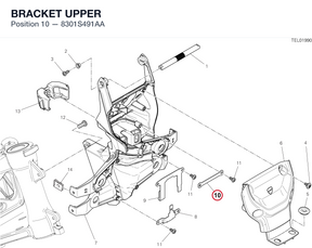 BRACKET UPPER 8301S491AA diagram position