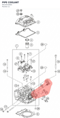 Diagram preview: PIPE COOLANT (90235019000)