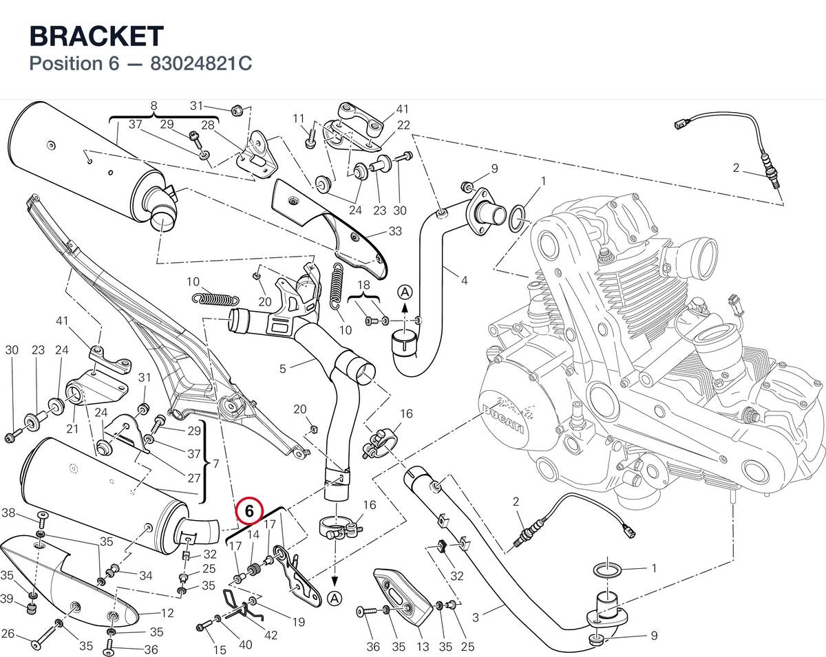 BRACKET 83024821C diagram position