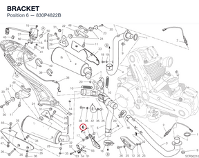 BRACKET 830P4822B diagram position