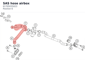 Diagram preview: SAS hose airbox (61705035023)